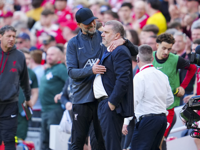 Pozdrav manažérov - Jürgen Klopp a Ange Postecoglou