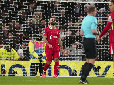 Oslavujúci Mohamed Salah