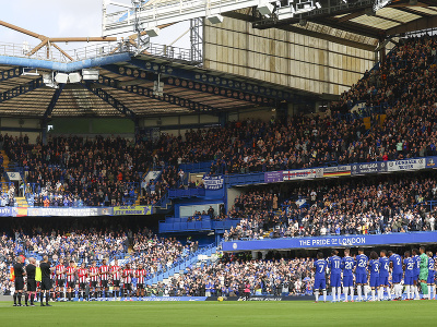 Stamford Bridge pripravený na zápas medzi Chelsea a Brentfordom