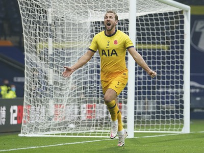 Harry Kane oslavuje víťazný gól