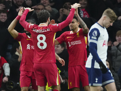 Luis Diaz a gólové oslavy futbalistov Liverpoolu