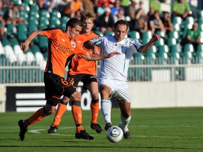 Lukáš Greššák, Tomáš Krbeček z MFK Ružomberok a Peter Lipták