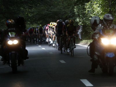 Momentka z prvej etapy Tour de France