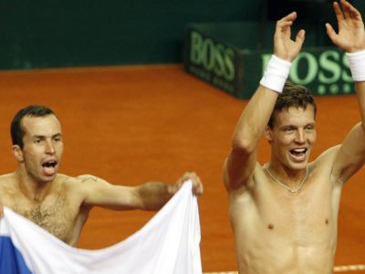 Radek Štěpánek a Tomáš Berdych