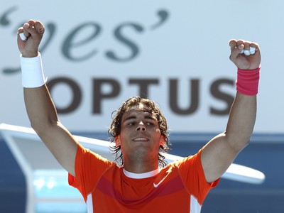 Rafael Nadal sa teší