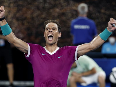 Rafael Nadal sa raduje z víťazstva na Australian Open 