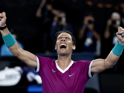 Rafael Nadal sa raduje z víťazstva na Australian Open 