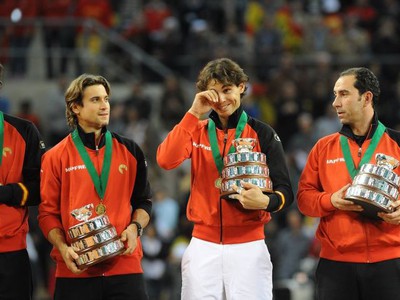 Rafael Nadal a tím Španielska