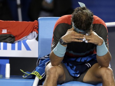 Frustrovaný Rafael Nadal