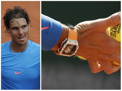 Rafael Nadal nosí hodinky