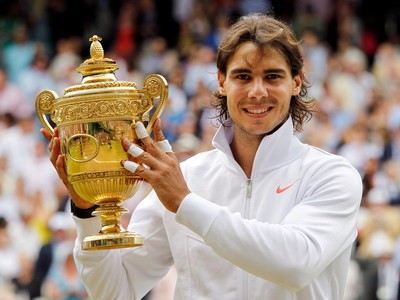Rafael Nadal s trofejou