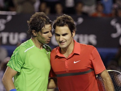 Rafael Nadal a Roger Federer