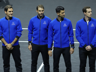 Veľká štvorka pred začiatkom Laver Cupu - Roger Federer, Rafael Nadal, Novak Djokovič a Andy Murray