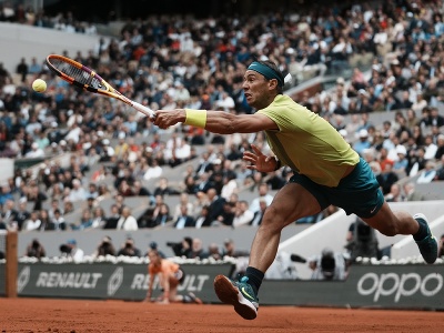 Rafael Nadal počas 1. kola mužskej dvojhry na grandslamovom turnaji Roland Garros