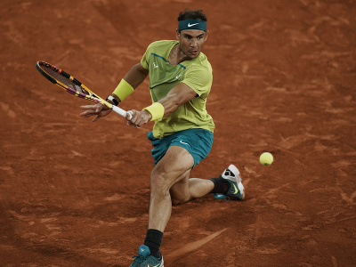 Rafael Nadal počas štvrťfinále Roland Garros