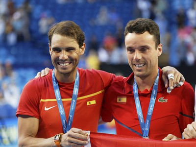 Rafael Nadal s krajanom Robertom Bautistom-Agutom