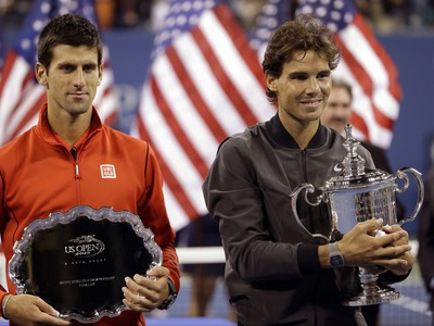 Svetová jednotka a svetová dvojka. Novak Djokovič a Rafael Nadal po finále US Open