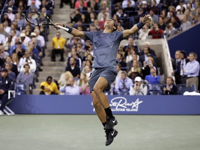 Rafael Nadal a jeho víťazný výskok