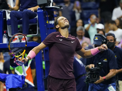 Rafael Nadal oslavuje postup do 3. kola US Open
