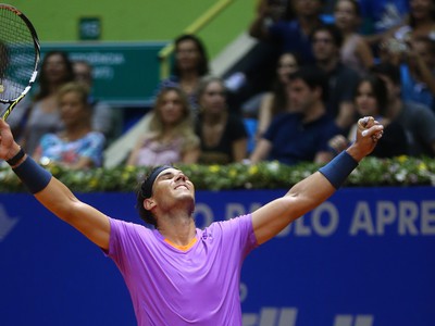 Triumfujúci Rafael Nadal