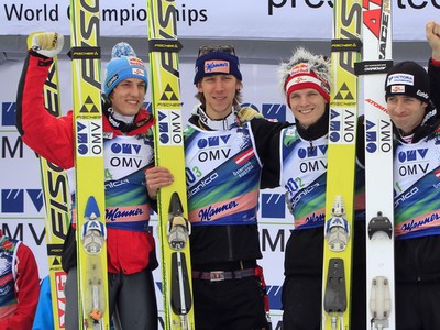 Gregor Schlierenzauer, Martin Koch, Thomas Morgenstern a Wolfgang Loitzl