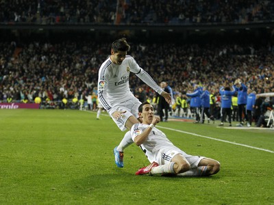 Angel Di María a Álvaro Morata oslavujú gól Realu