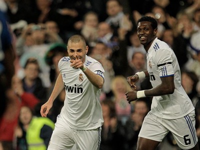 Karim Benzema a Emmanuel Adebayor