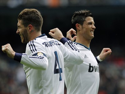 Cristiano Ronaldo a Sergio Ramos