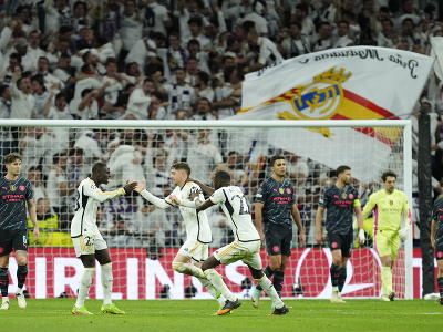 Federico Valverde oslavuje gól Realu Madrid