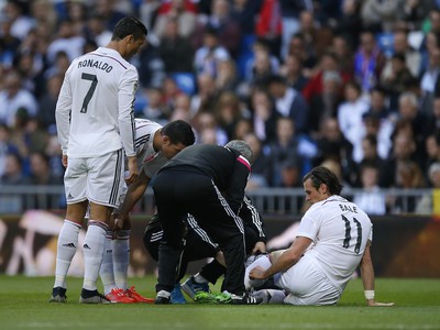 Zranený Gareth Bale musel