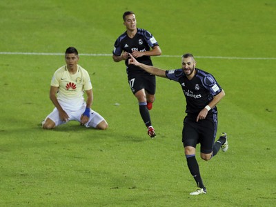 Karim Benzema sa raduje z gólu