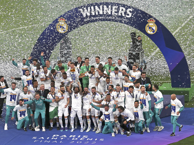 Futbalisti Realu Madrid oslavujú triumf v Lige majstrov