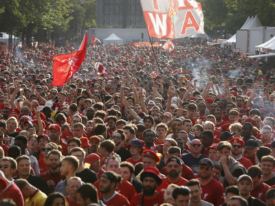 Fanúšikovia Liverpoolu pred finálovým zápasom Ligy majstrov 