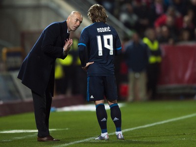 Zinedine Zidane a Luka Modrič