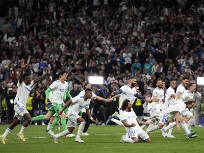 Oslavy hráčov Realu Madrid po postupe do finále Ligy majstrov