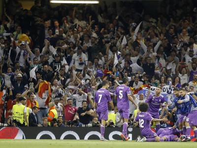 Real Madrid oslavuje gól