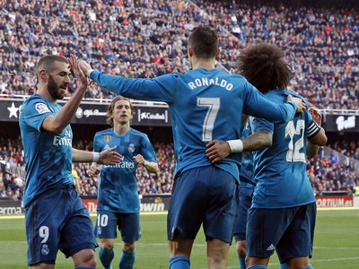 Oslava gólu Realu Madrid