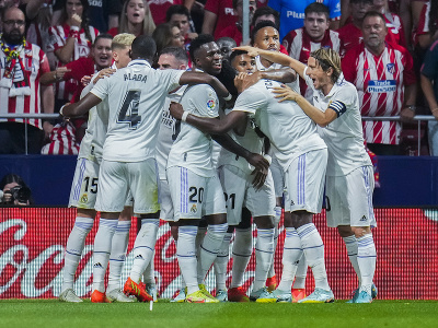 Futbalisti Realu Madrid sa radujú z gólu