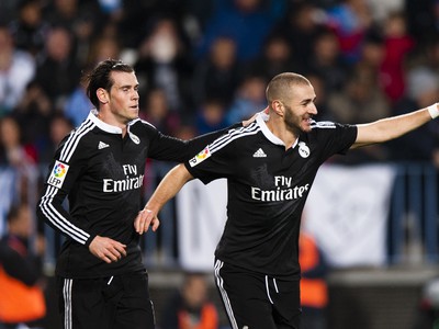 Karim Benzema oslavuje vedúci gól Realu