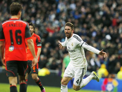Sergio Ramos a jeho gólová radosť