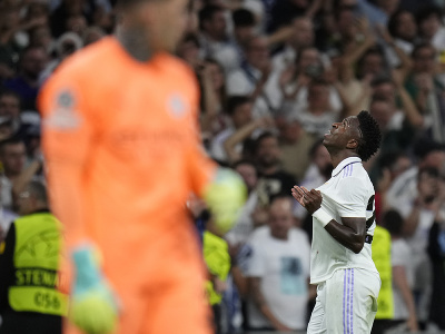 Vinícius Júnior oslavuje gól Realu Madrid