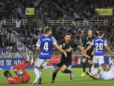 Lucas Vázquez (v strede) a jeho gólové oslavy