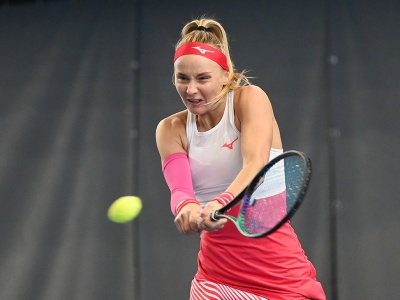 Na snímke slovenská tenistka Rebecca Šramková 