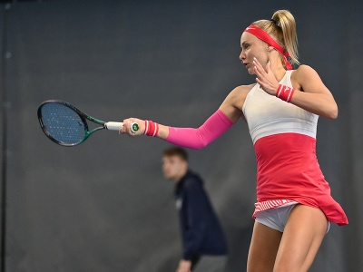 Na snímke slovenská tenistka Rebecca Šramková