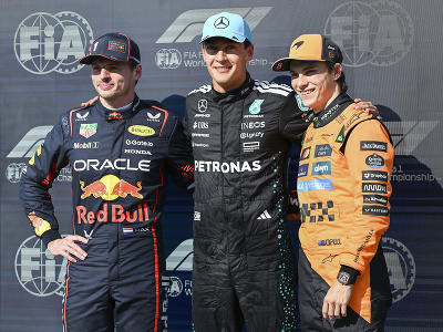 Max Verstappen, George Russell