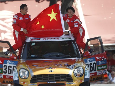 Prvá čínska pretekárka na Dakare Guo Meiling