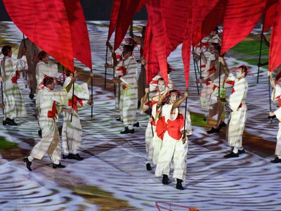 Program počas otváracieho ceremoniálu letných OH 2016