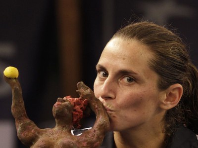Roberta Vinciová s trofejou