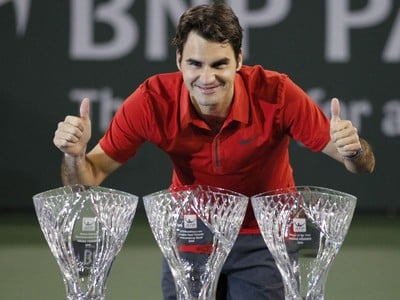 Roger Federer s trofejami