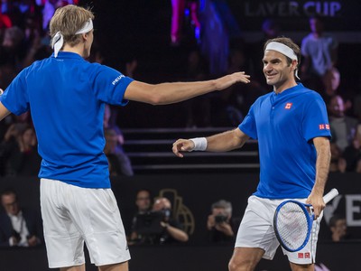 Roger Federer a Alexander Zverev